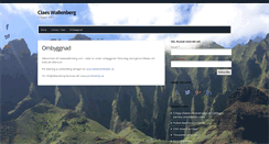 Desktop Screenshot of claeswallenberg.com